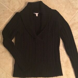 Old Navy Black Cowl Neck Sweater